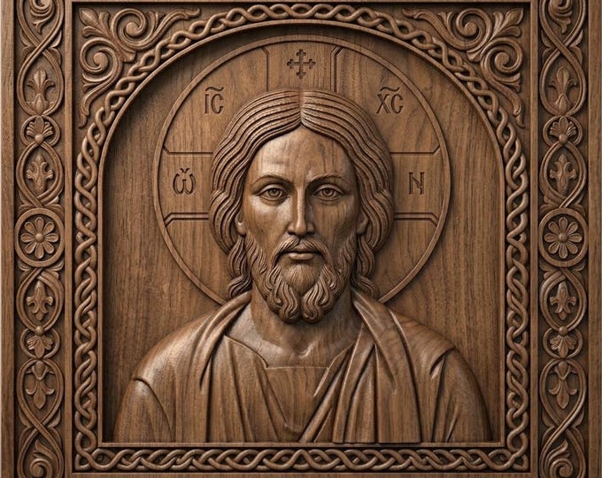 Jesus Christ Pantocrator STL File