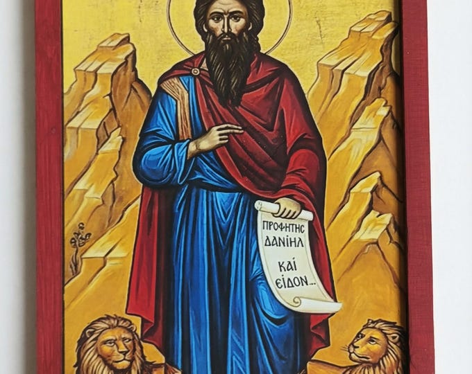 Prophet Daniel Handmade Wooden Icon