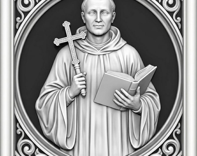 Saint Benedict STL File for 3D Printer & CNC