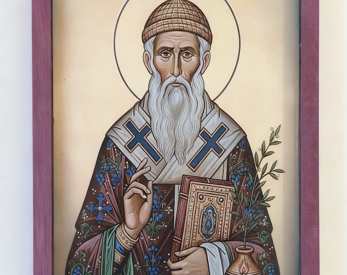 Handmade Saint Spyridon Icon