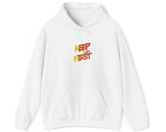 Keep God First-hoody | Sweatshirt geloof christelijk religieus geschrift
