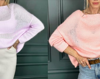 Luna Star Knitting Pattern PDF – Oversized Sweater Pattern, Seamless Jumper, Modern Knit, Beginner Friendly