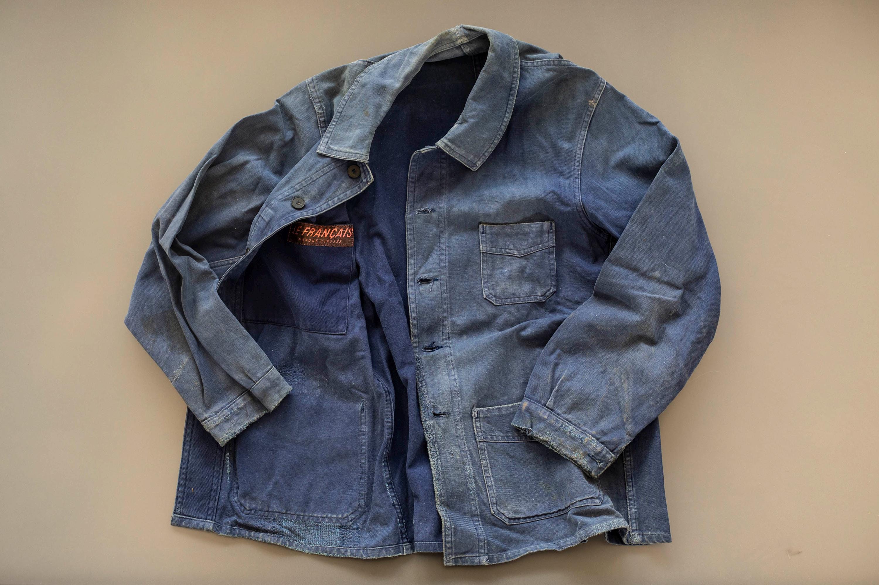 40,50's頃 フレンチ モールスキンジャケットmarque deposee 40,50's頃 フレンチ モールスキンジャケットmarque deposee