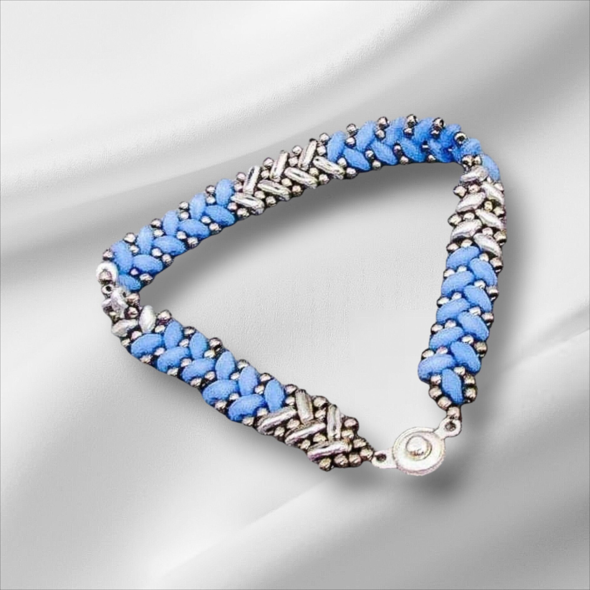 ブレスレット ROMANTINUER SN140 DOUBLE BEAD BRACELET Leather Bead Bracelet | Metal Bead Bracelet - 26 A-z Glass