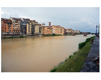 Italy Photo - Florence Italy - Bridge Photo - Florence Photo - Italy Art - Home Decor - Wall Art - Travel Photography - "Arno River"