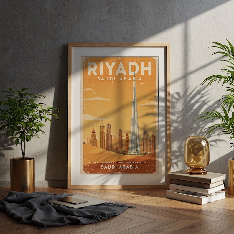 Riyadh Saudi Arabia Poster, Vintage Travel Print - Etsy
