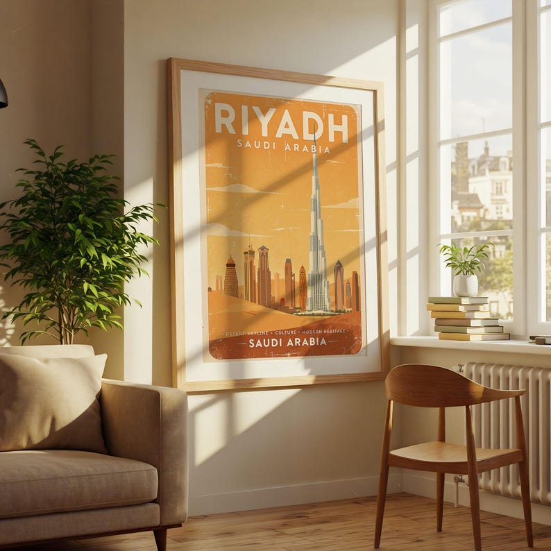 Riyadh Saudi Arabia Poster, Vintage Travel Print - Etsy