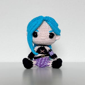 Jinx Amigurumi - LoL Arcane Crochet Doll Handmade
