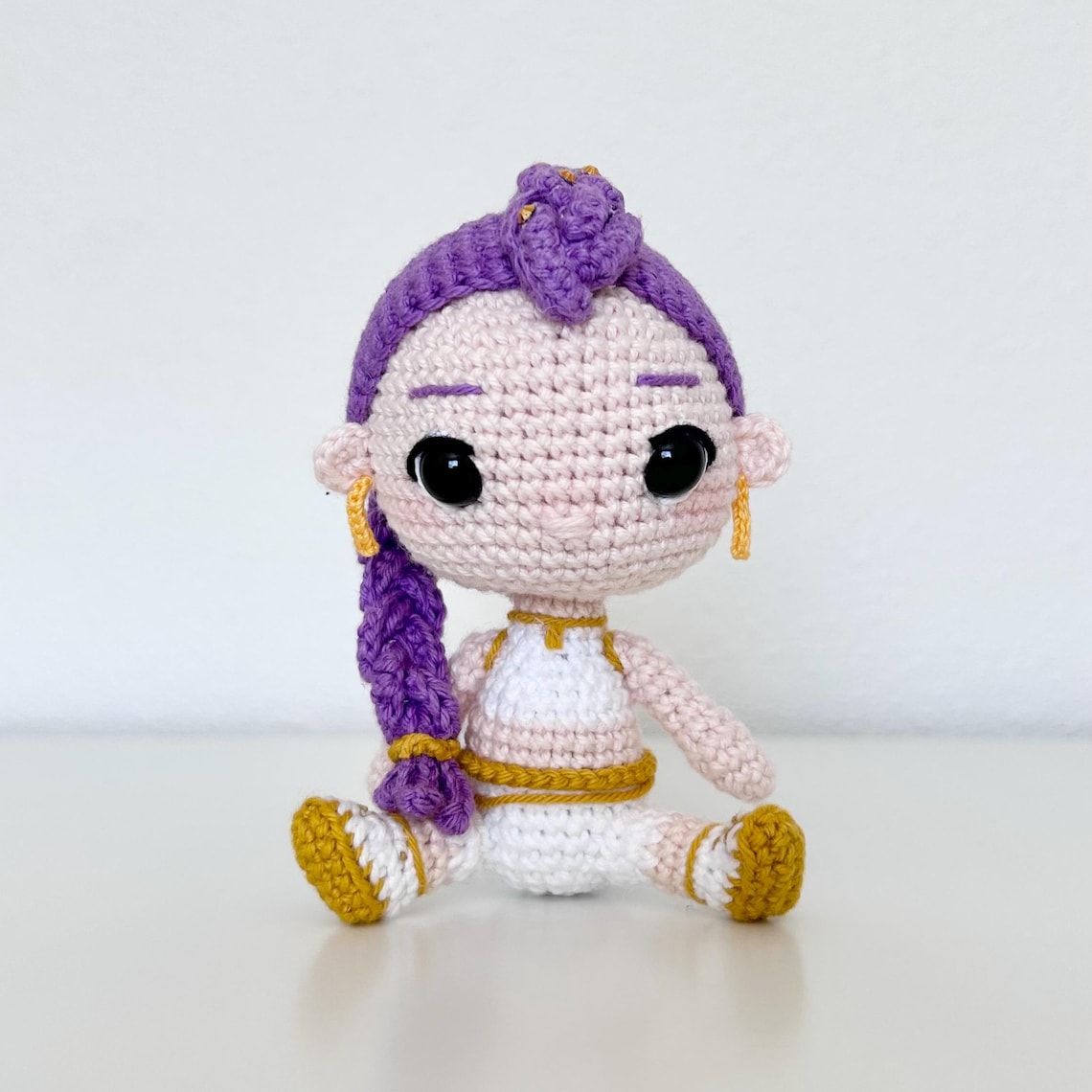 Poupée Rumi Rumi Amigurumi – K-pop Demon Hunters | Huntrix Crochet Doll Handmade - Etsy
