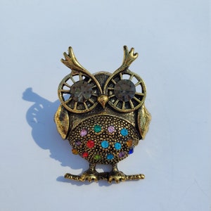 Owl Brooch Owl Jewelry Owl Pin Owls Hat Pins for Women Pocketbook Pins 