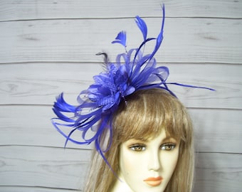 Tocado morado, tocado morado para Kentucky Derby, tocado para boda, sombrero de Pascua, tocado para el Día de la Madre, tocado para fiesta de té en el jardín