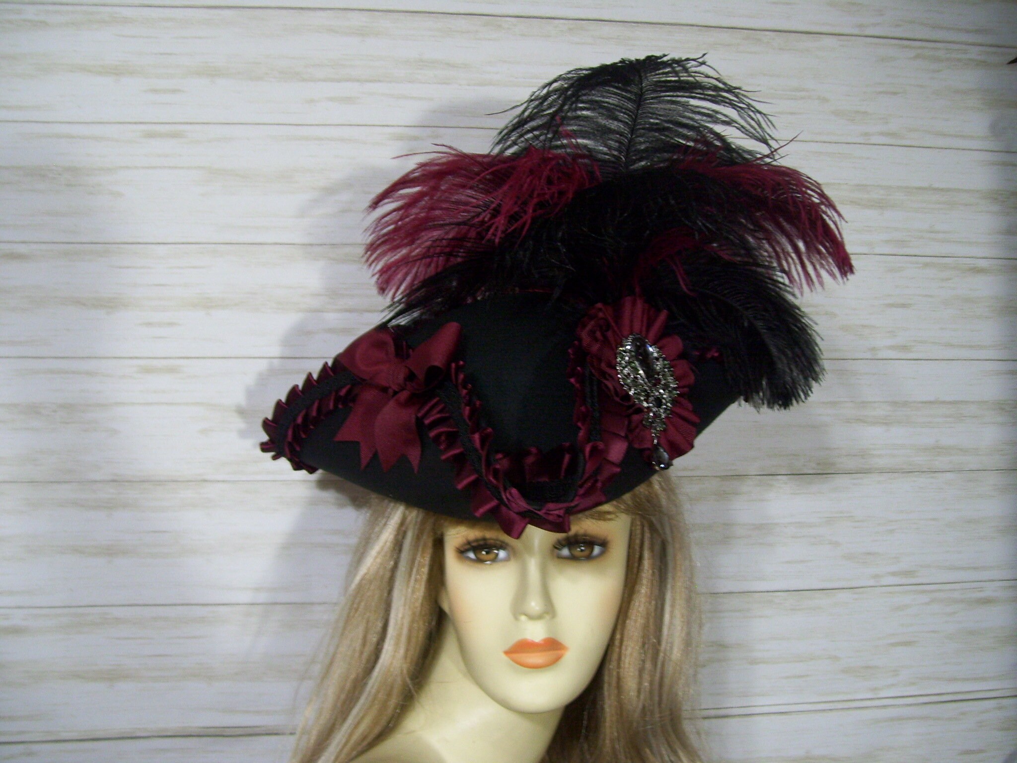 【一点物】 handmade pirate hat gothic DIY Pirate Hat Gothic Tricorne - YouTube