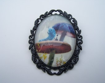 Alice i Underlandet Cameo Pin, Larv Cameo Pin, Teatime Pin, 3 FÄRGINSTÄLLNINGAR