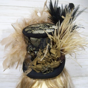 Mini Top Hat, Halloween Mini Top Hat Fascinate, Halloween Wooden Ship Mini Top Hat, Tea Party Hat, Alice in Wonderland Tea Hat, USA Seller