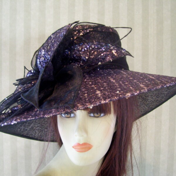 Wedding Hat Kentucky Derby Hat Victorian Hat Halloween Hat Downton Abbey Hat Edwardian Church Hat By Ms.Purdy