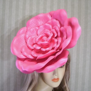 Ladies Pink Rose Fascinator Hat, Kentucky Derby Fascinator, Flower Fascinator, Tea Bridal Hat, Garden Party Fascinator, Mother&#39;s Day Hat