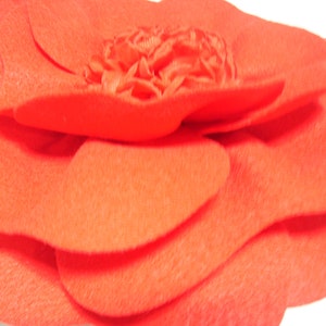 Red Rose Flower Fascinator Hat Kentucky Derby Red Rose Flower Hat Wedding Red Flower Hat Mother's Day FELT Fascinator Easter Fascinator image 5