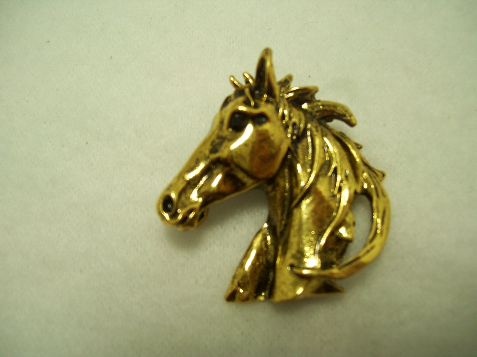 Gold Horse Brooch Pin Kentucky Derby Horse Head Brooch Etsy