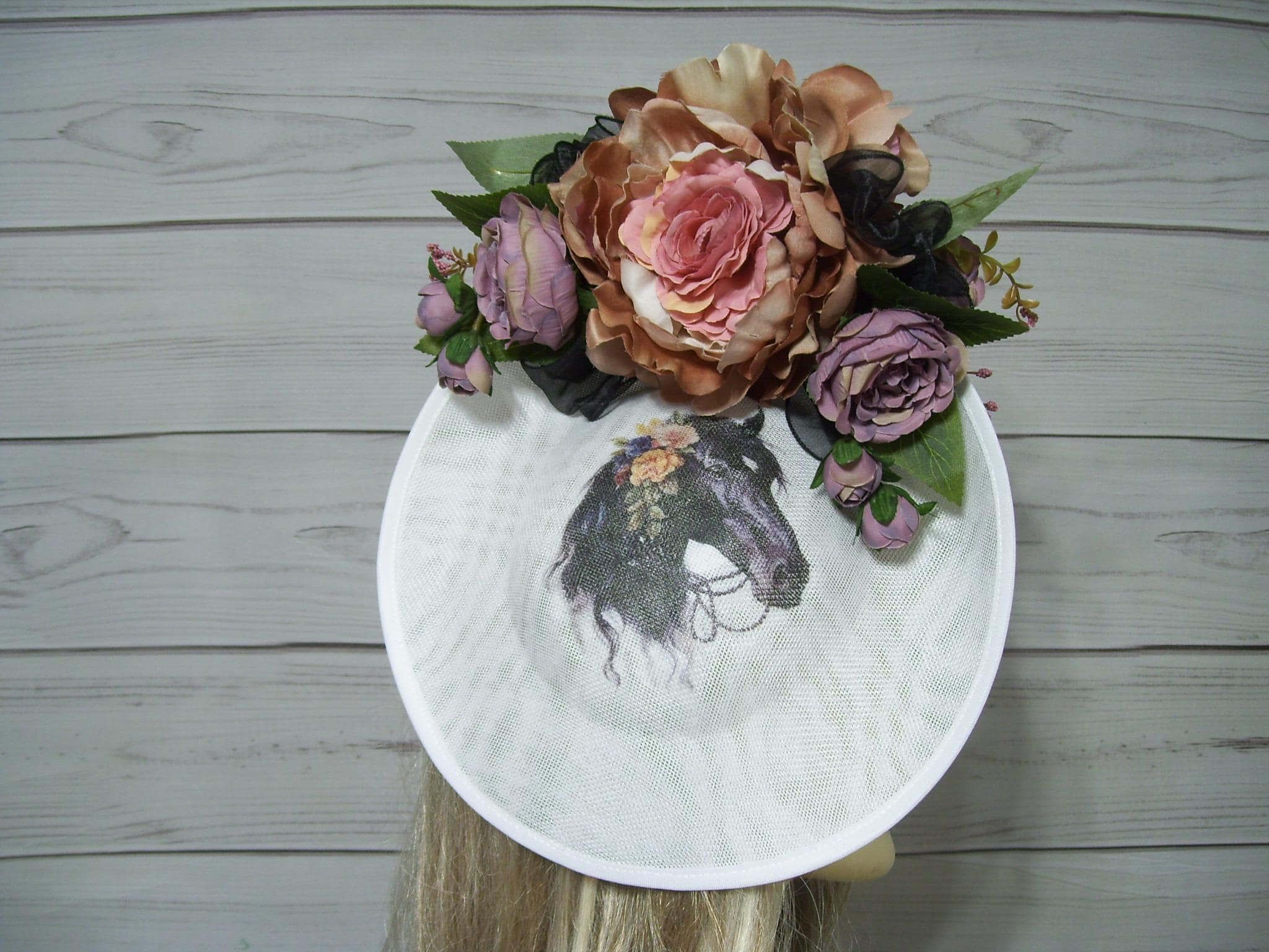 New Fun Floral Pink Fascinator Derby Oaks Ascot Ready Hat Flower Headwear il_fullxfull.6429428176_s7i4.  main image 2