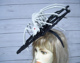 Miss Spider top hat headband Spider Top Hat - Etsy main image 2