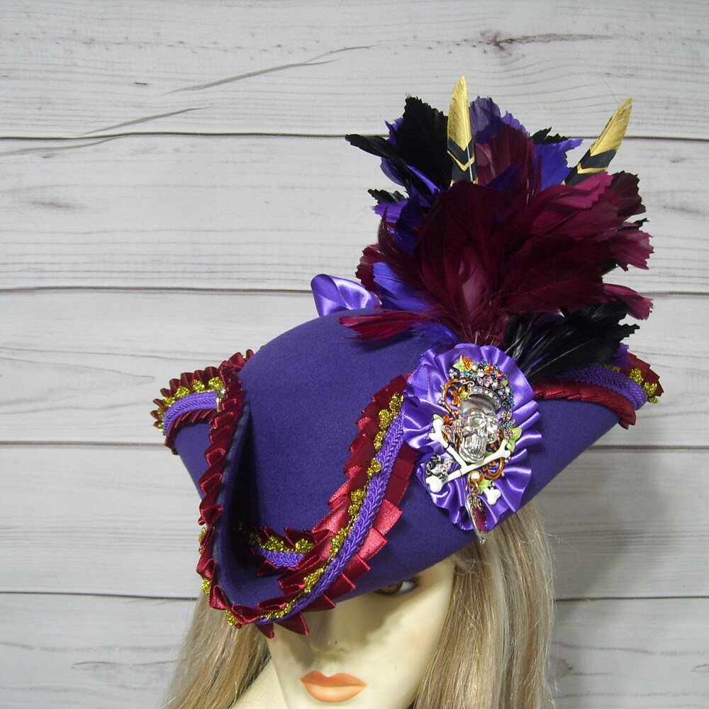 Marauding Pirate Hat Fever Adult Purple