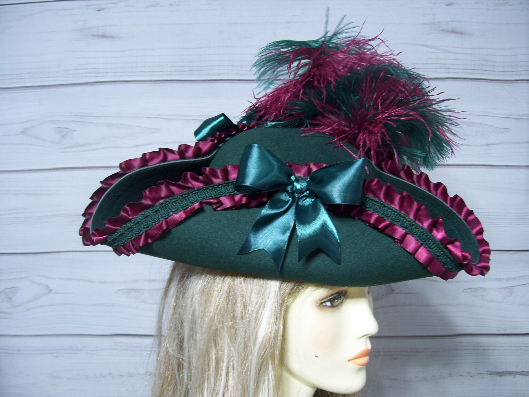 Ladies Fancy Pirate Hat, Halloween Pirate Hat, Marie Ladies Fancy Pirate Hat, Halloween Pirate Hat, Marie