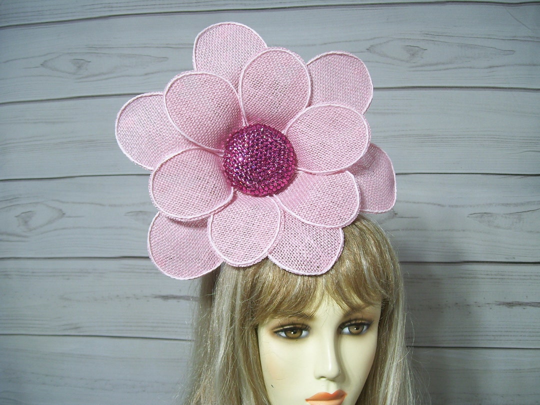 Charming Pink Floral Headband Derby Fascinator Hat with Horse Detail Horse Fascinator- Derby Headband- Pink Fascinator - Etsy main image 2