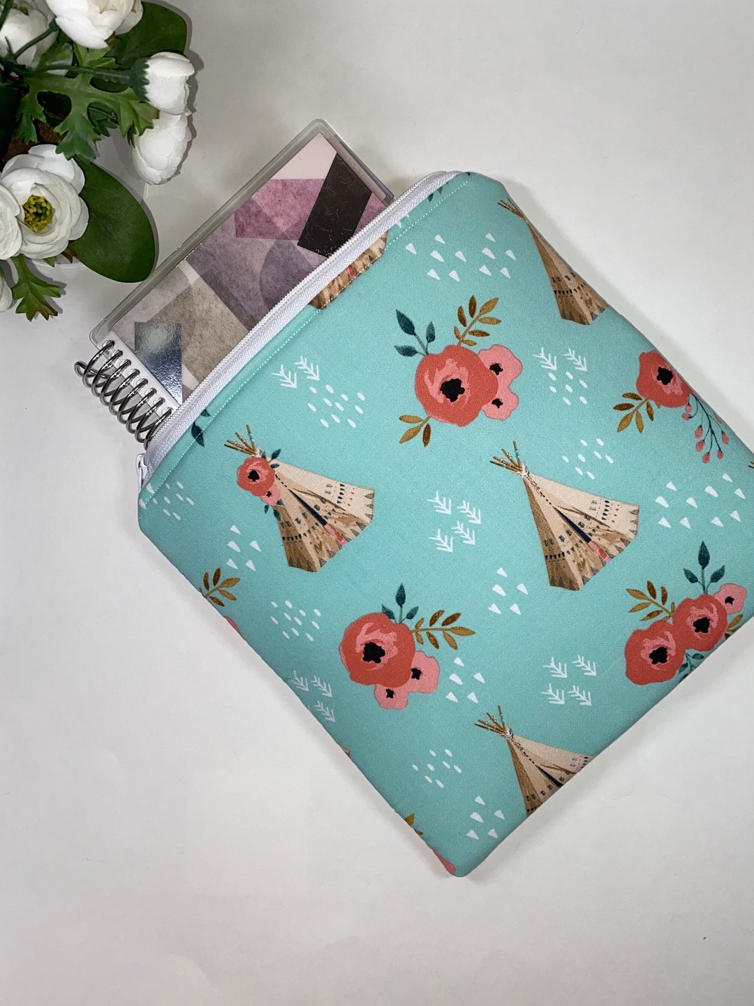 Erin Condren A5 Planner Pouch Padded, Planner Cover, Fabric Planner