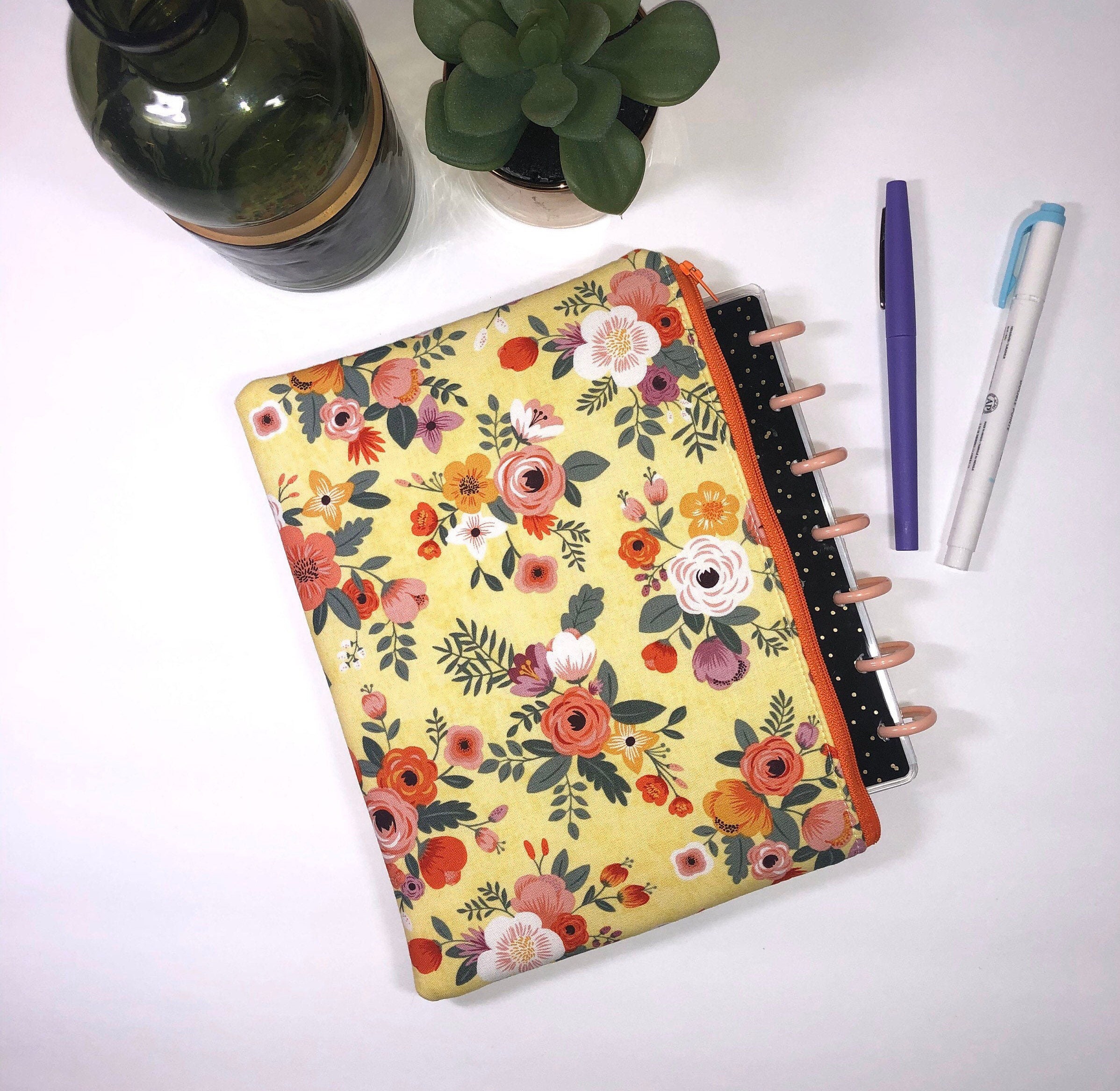 mini-happy-planner-pouch-planner-cover-zipper-planner-pouch-etsy