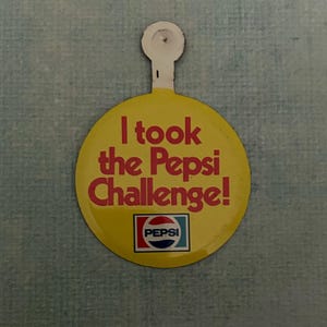 Vintage Pepsi Challenge Pin