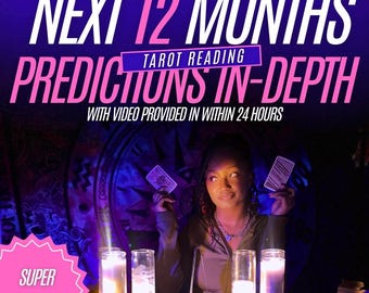 SAME DAY 12 Month Detailed Predictions In-Depth Tarot Reading, Spiritual Advice, Predictions Tarot Reading, Psychic Reading, Future Reading