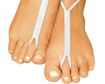 Best beach Wedding favor barefoot sandal Foot Jewelry with adorable gift box!