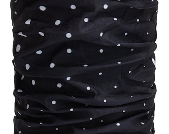 Dread Tube Lock sock headwear, head band , turban, Polka Dot hair wrap, lox sox brand of loc soc