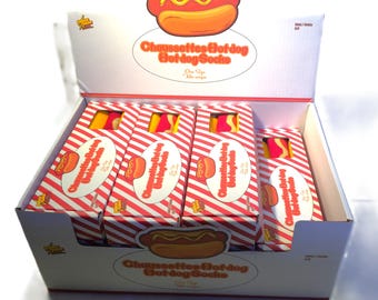 HOTDOG / BURGER SOCKS - Fun stocking stuffer- looks like fast food - unisex cotton blend socks.