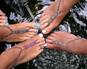 4 Pair Barefoot Sandal SPECIAL - Stretch Foot Jewelry