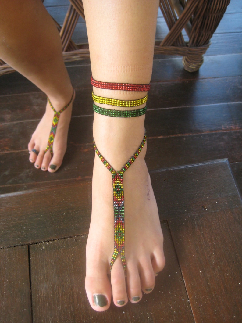 barefoot sandals beads