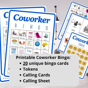 Collegabingo - 20 kaarten - kantoorbingo - teambuildingspellen - ijsbreker op het werk - happy hour voor personeel - werkbingo - spellen voor personeelsvergaderingen