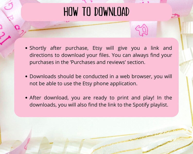 60 Baby Girl Music Bingo cards - music bingo - baby shower bingo - virtual baby games - girl baby shower - baby shower music - Spotify bingo - music playlist bingo -fun baby shower game - virtual baby games - baby shower activity - gender reveal game