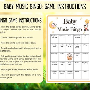 100 Baby Music Bingo cards - musical bingo - baby shower bingo - virtual baby shower - baby girl bingo - baby boy bingo - Spotify playlist - baby sprinkle bingo - cowboy western baby shower activity - baby family feud - baby songs bingo - jeopardy