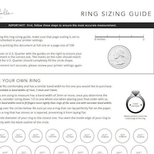 Printable Ring Sizer Chart Find Your Ring Size Instantly With Our Reusable  Plastic Ring Sizing Tool Download Now on  