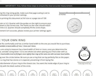 determine ring size etsy