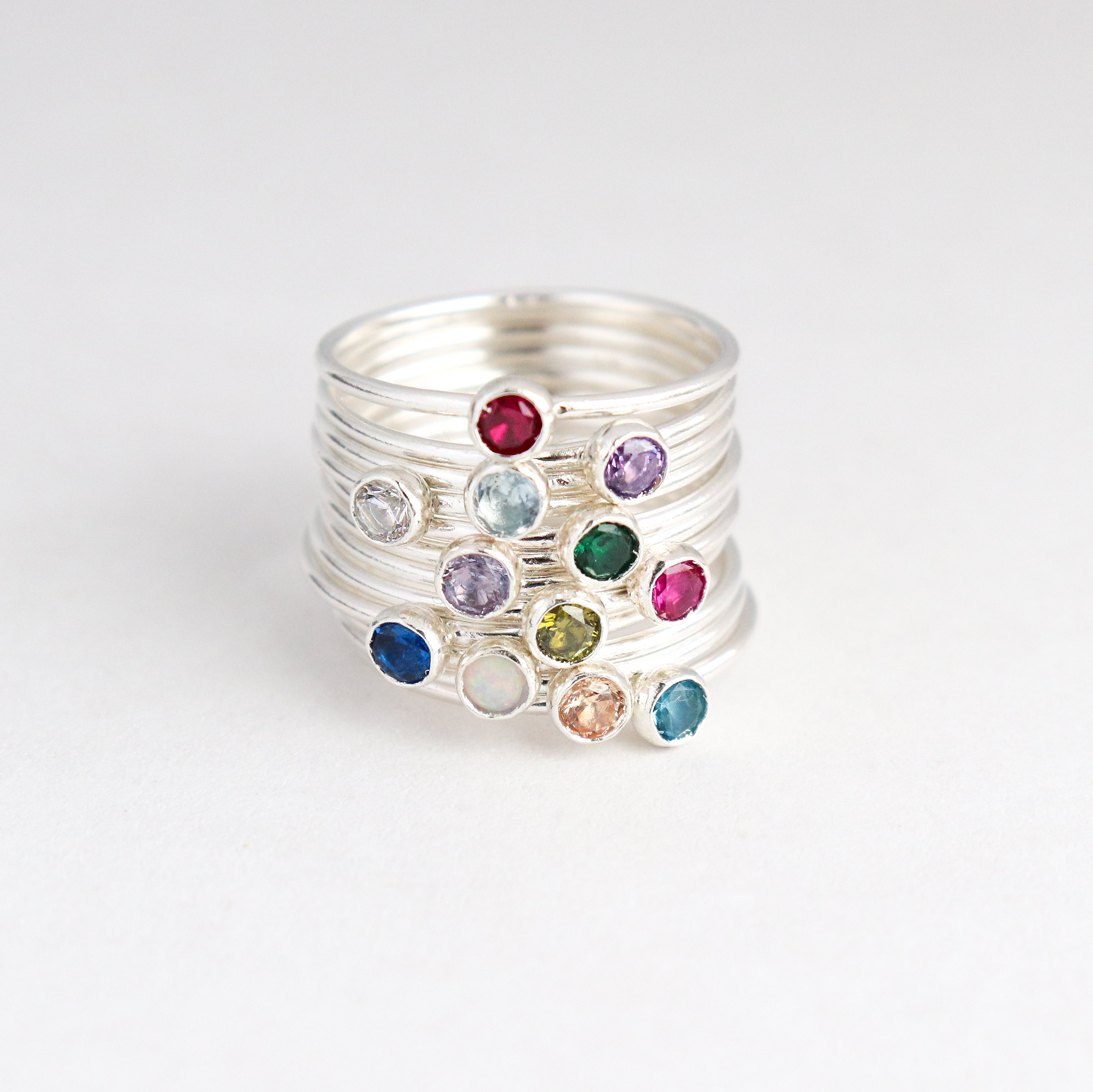 925 Sterling Family Rings At Walmart Mother Birthstone