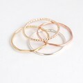 stacking ring set. SILVER & GOLD stacking rings. FOUR mixed metal stack rings. minimalist rings. sterling silver, yellow, rose gold rings.