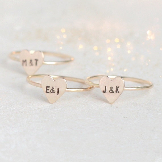 Buy Personalized Initial Ring,custom Letter Ring,adjustable Ring,couple  Rings,stackable Engraved Tiny Letter Ring,mothers Ring,gift for Her Online  in India - Etsy
