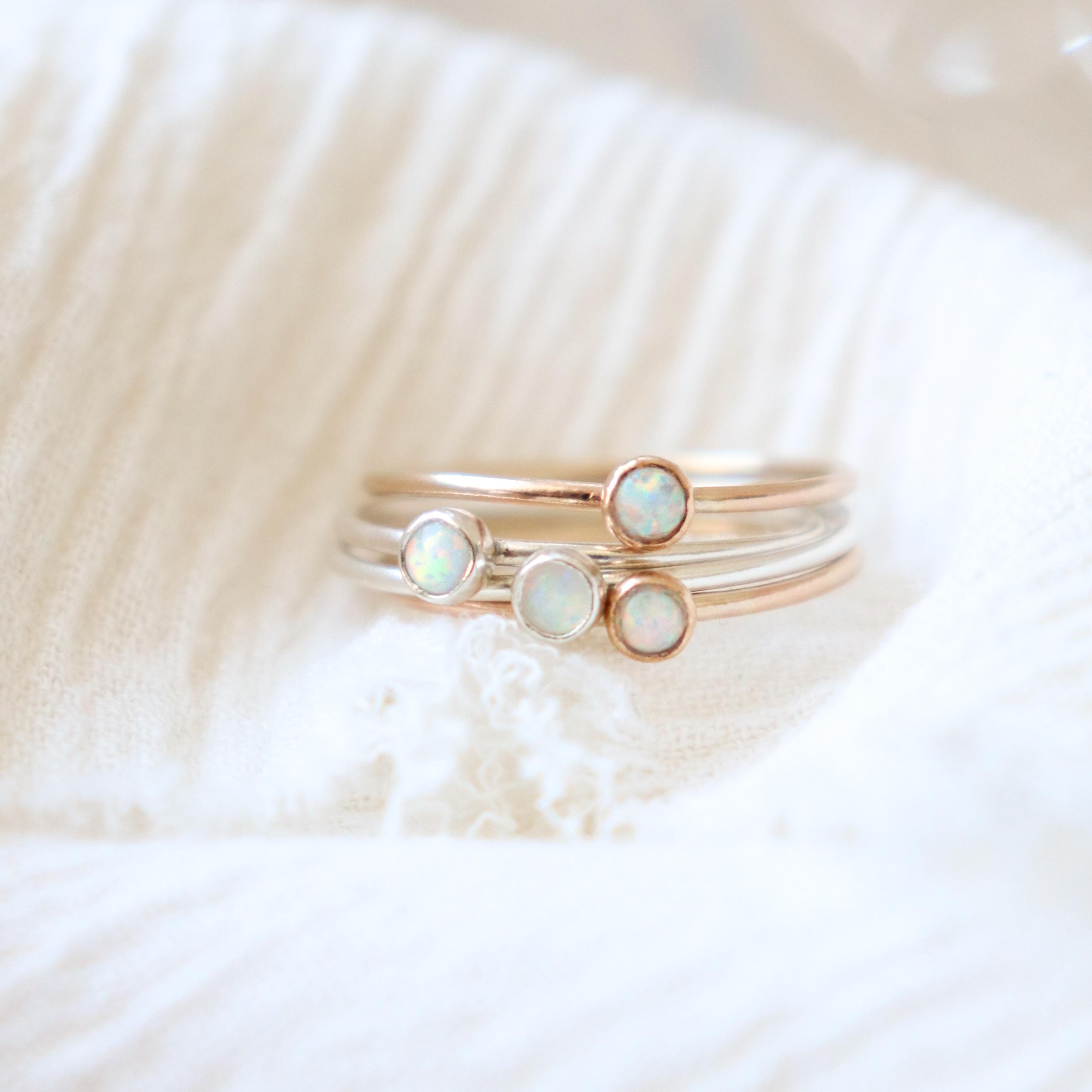 Opal Multi Farbe Oktober Geburtsstein Vergoldeter