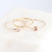 personalized gold stacking ring SET. initial ring. gold diamond ring. stackable rings. monogram ring gift for her. mothers ring. mothers day