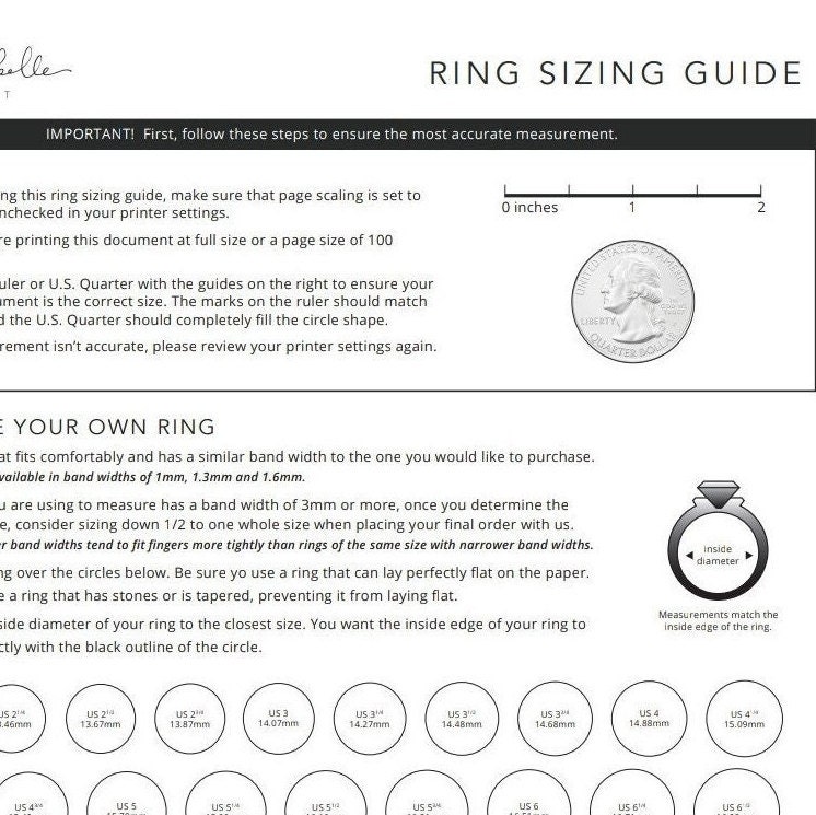 RING SIZES – Bonearrow