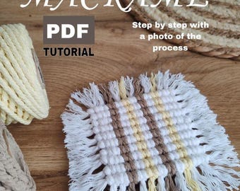 Tutorial para hacer un posavasos de macramé: guía digital para principiantes