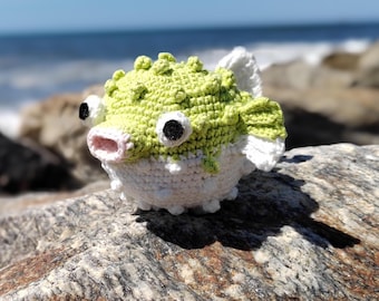 Crochet fish fugu/ Fish Amigurumi/ Crochet pattern, PDF Tutorial in English