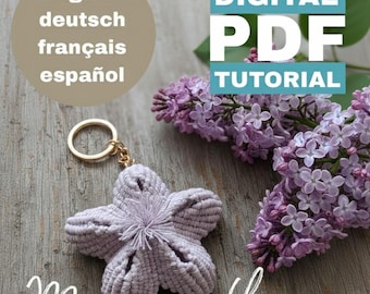 Macrame Flower Tutorial: 3D Sculpture Pattern (PDF)